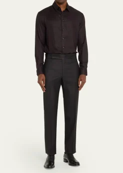 Giorgio ArmaniMen's Solid Formal Tuxedo Pants