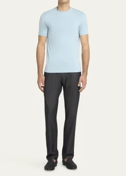 Giorgio ArmaniMen's Solid Short-Sleeve T-Shirt