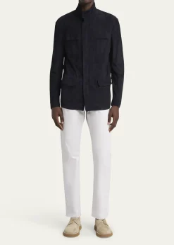 Giorgio ArmaniMen's Suede Field Jacket