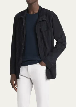 Giorgio ArmaniMen's Suede Field Jacket