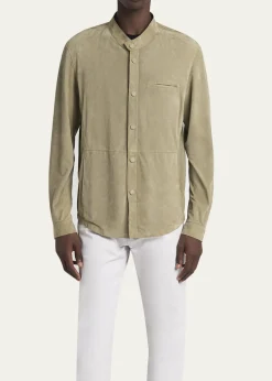 Giorgio ArmaniMen's Suede Overshirt