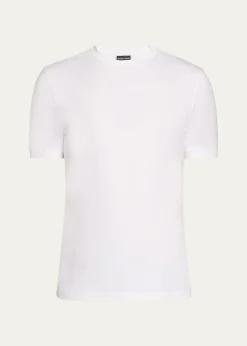 Giorgio ArmaniMen's Textured Stretch T-Shirt