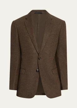 Giorgio ArmaniMen's Textured Wool and Cashmere G Line Sport Coat