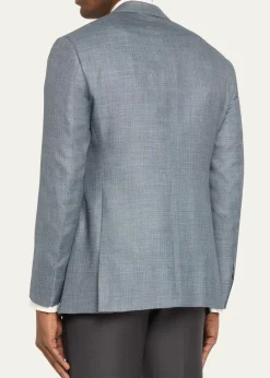 Giorgio ArmaniMen's Textured Wool-Blend Dinner Jacket