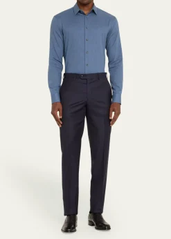 Giorgio ArmaniMen's Tonal Chevron Sport Shirt