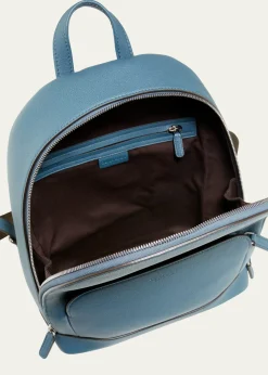 Giorgio ArmaniMen's Tumbled Calf Leather Backpack