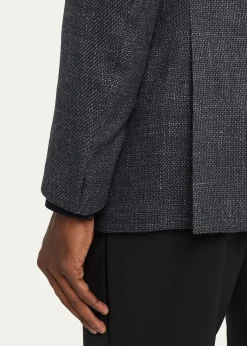 Giorgio ArmaniMen's Wool Blend Melange Two-Button Sport Coat