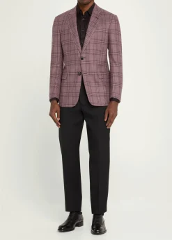 Giorgio ArmaniMen's Wool-Cashmere Plaid Sport Coat