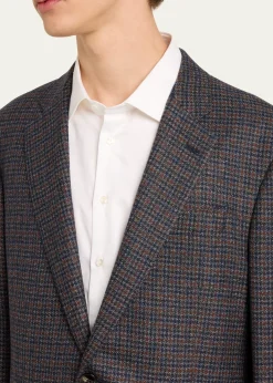 Giorgio ArmaniMen's Wool-Cashmere Plaid Sport Coat