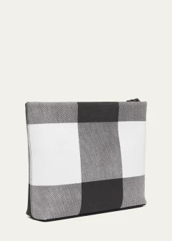 GivenchyLogo Check Pouch Bag