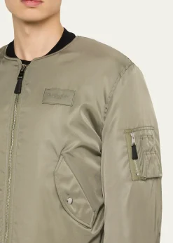 GivenchyMen's Couture Seam Nylon Bomber with Logo Patch