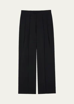 GivenchyMen's Double Pleated Wide-Leg Trousers