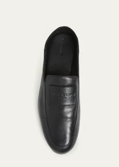 GivenchyMen's Label Leather Foldable Loafers