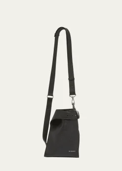 GivenchyMen's Small Belted Leather Crossbody Bag