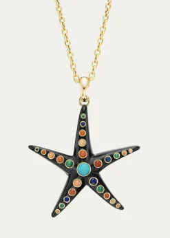 Grace Winfrey18K Large Starfish Pendant Necklace, 18"L