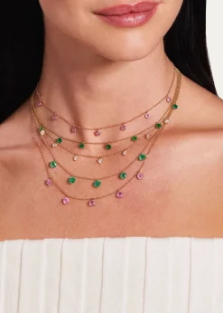 Graziela Gems18K Pink Sapphire Floating Necklace