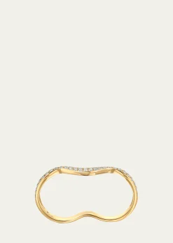 Graziela Gems18K Rio Diamond Double Finger Ring
