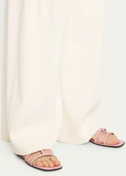 GucciDivine Leather Slingback Sandals