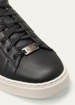 GucciMen's Ace Leather Web Low-Top Sneakers