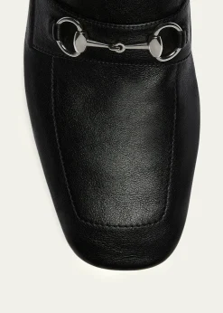 GucciMen's Edgar Leather Bit Loafers with Foldable Heel