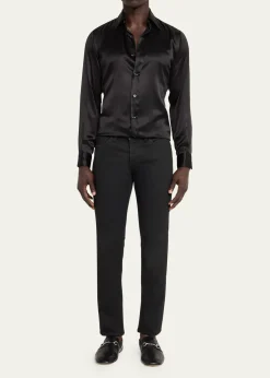 GucciMen's Edgar Leather Bit Loafers with Foldable Heel