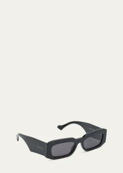 GucciMen's GG1426Sm Acetate Rectangle Sunglasses