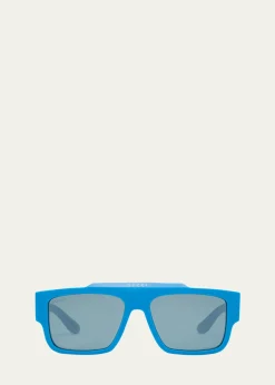 GucciMen's GG1460Sm Acetate Rectangle Sunglasses