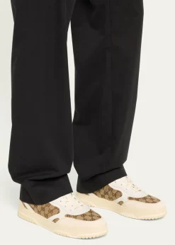 GucciMen's Re-Web GG Supreme Canvas and Leather Sneakers