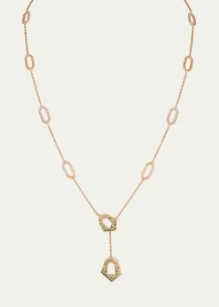 Gyan JaipurJaipur Arch Diamond and Tsavorite Lariat Necklace
