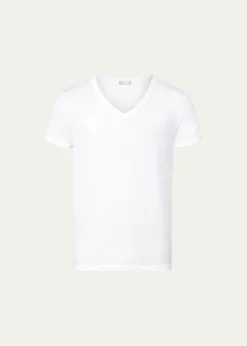 HanroCotton Superior V-Neck T-Shirt
