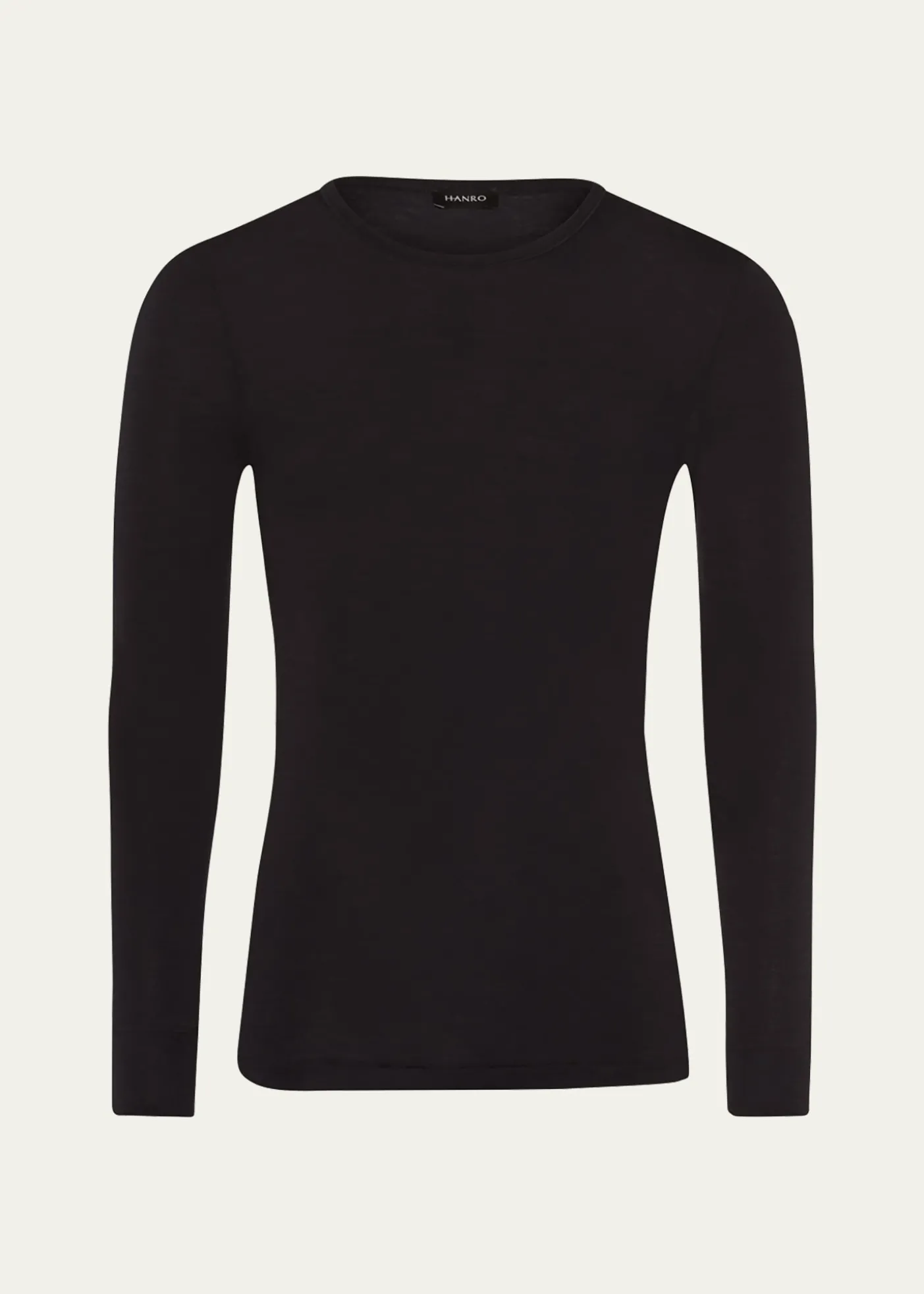 HanroWoolen Silk Long-Sleeve Shirt