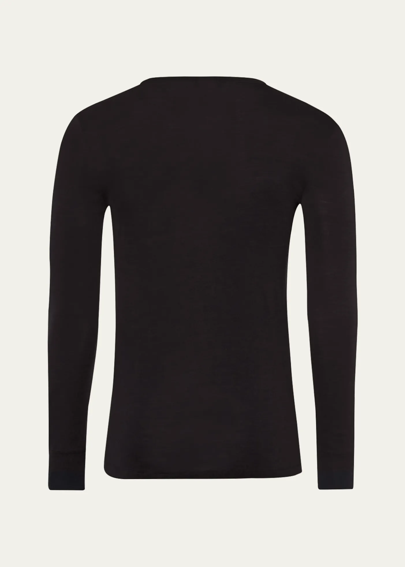 HanroWoolen Silk Long-Sleeve Shirt