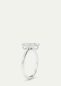 HauteCarat18K Emerald Lab Grown Diamond East-West Twin Ring