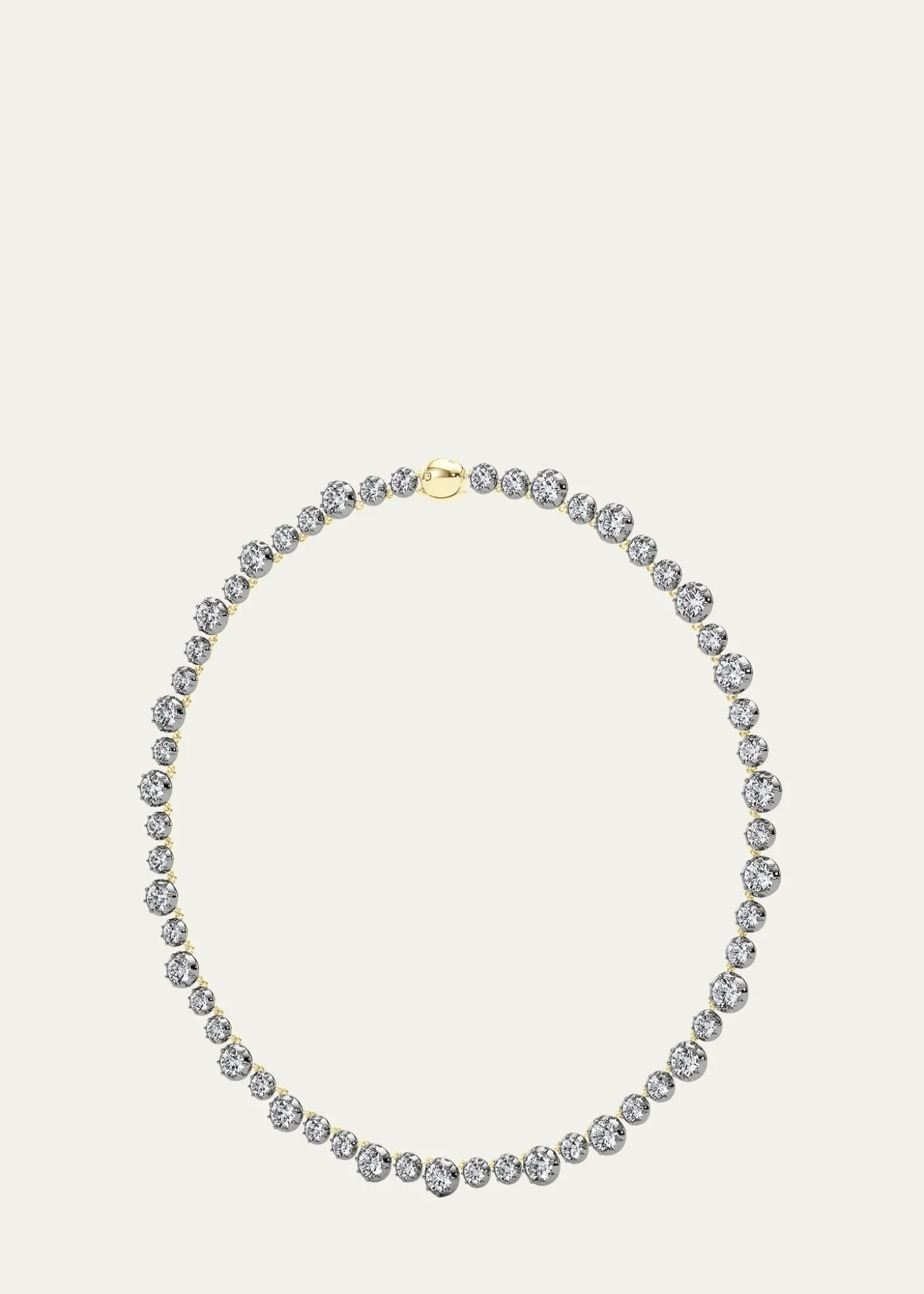 HauteCarat18K Georgian Cut Lab Grown Diamond Necklace