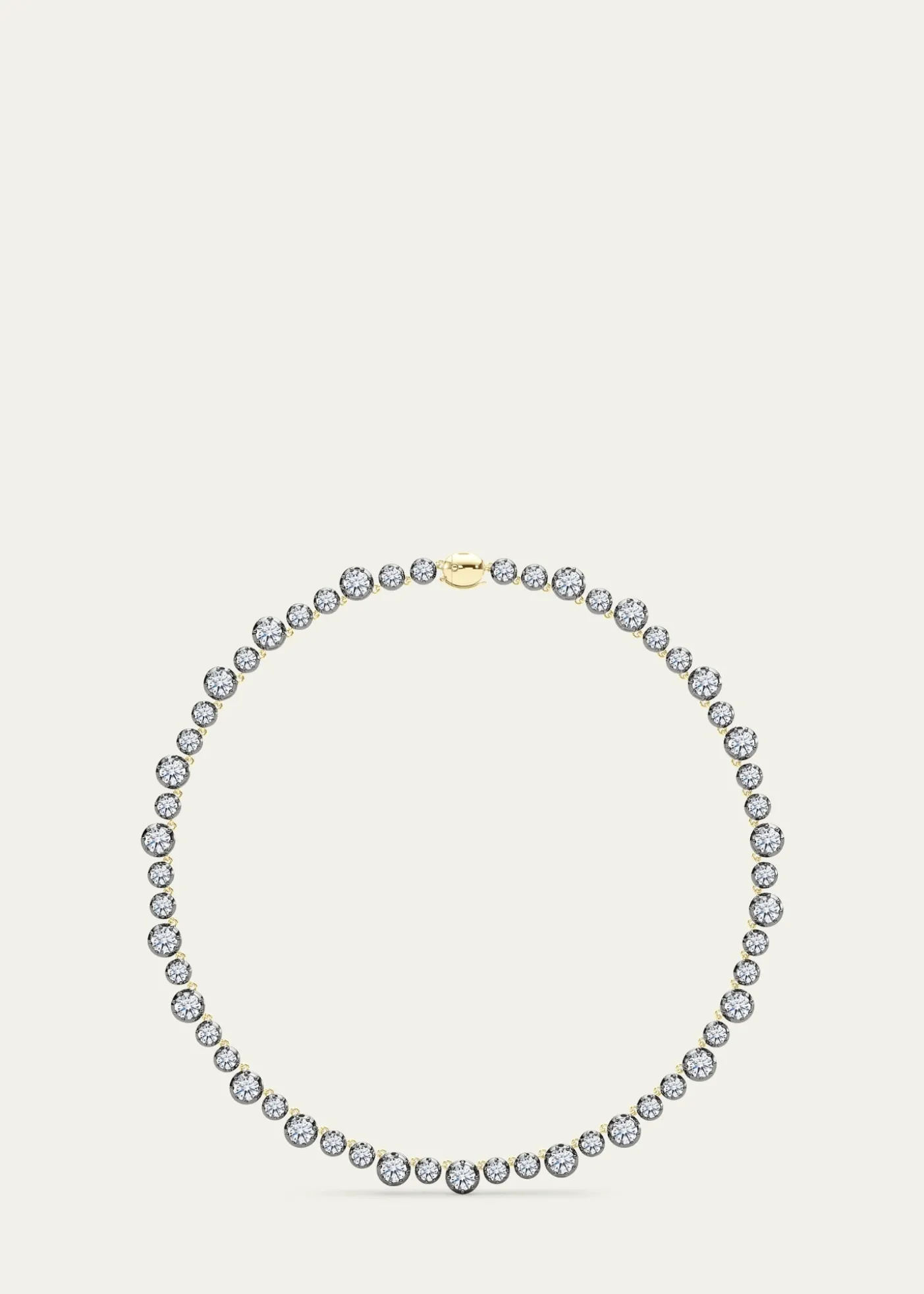 HauteCarat18K Georgian Cut Lab Grown Diamond Necklace