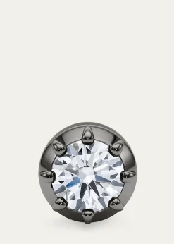 HauteCarat18K Georgian Cut Lab Grown Diamond Stud Earrings, 4.0tcw
