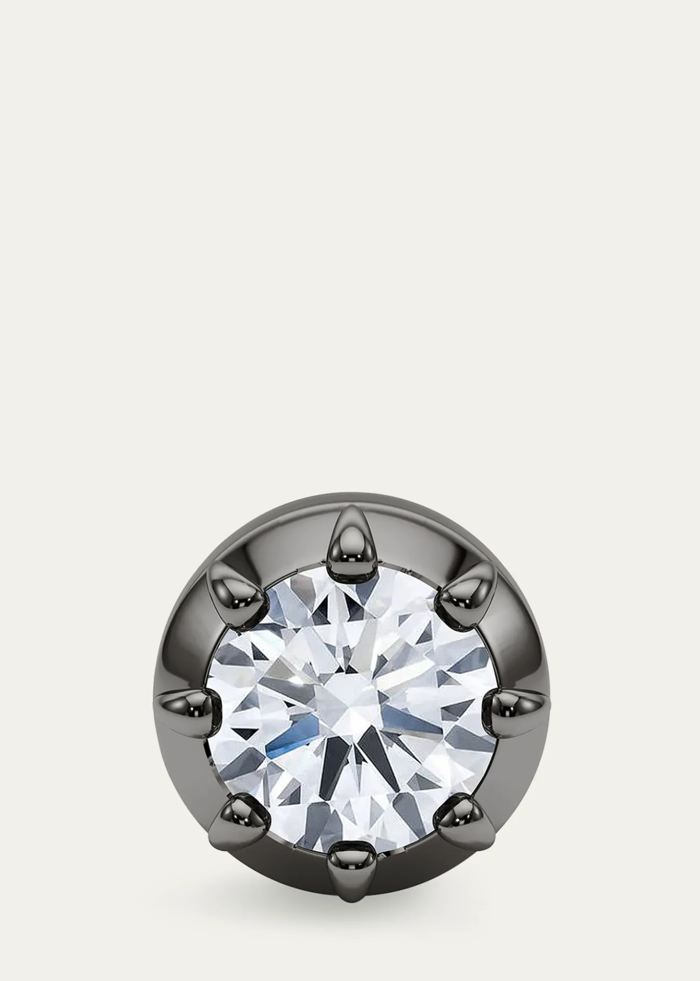 HauteCarat18K Georgian Cut Lab Grown Diamond Stud Earrings, 2.0tcw