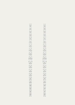HauteCarat18K Graduated Lab Grown Diamond Drop Earrings
