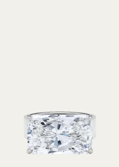 HauteCaratMen's Radiant Lab Grown Diamond East-West Band