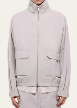 Helmut LangMen's Utility Cropped Parka Jacket