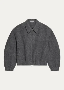 Helmut LangMen's Wool Bonded Full-Zip Bomber Jacket