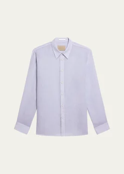 Helmut LangMen's Relaxed Fit Linen Button-Down Shirt