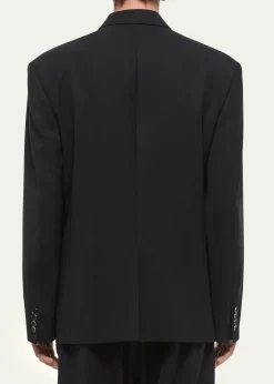 Helmut LangMen's Wool Gabardine Relaxed-Fit Blazer