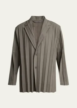 Homme Plisse Issey MiyakeMen's Edge Ensemble Pleated Sport Coat