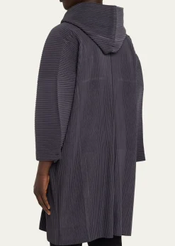 Homme Plisse Issey MiyakeHooded Plisse Coat