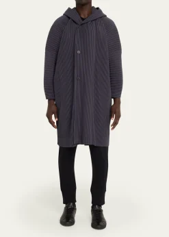 Homme Plisse Issey MiyakeHooded Plisse Coat