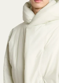 Homme Plisse Issey MiyakeMen's Duvet Hooded Short Coat