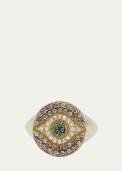ILEANA MAKRI18K Gold Dawn Multi-Stone Chevalier Ring