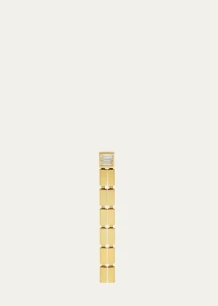 ILEANA MAKRI18K Yellow Gold Double Waterfall Earrings with Baguette Diamonds