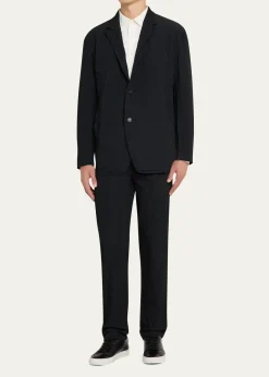 IM MENMen's Polyester Shrink Dye Sport Coat